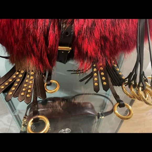 Prada Corsaire bag Red/black NEW - Picture 8 of 10